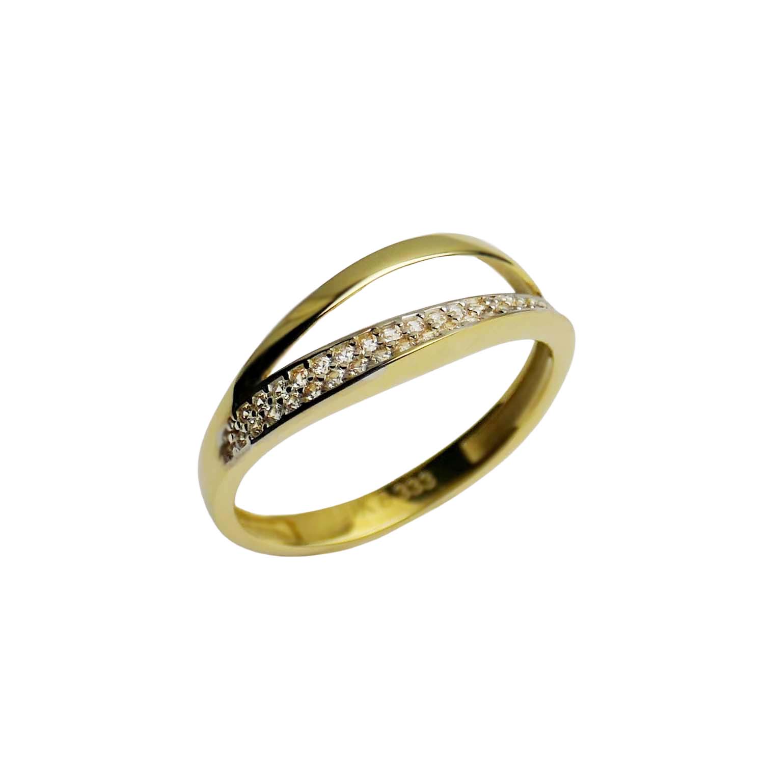Damenring Gelbgold 333/000 mit Zirkonia