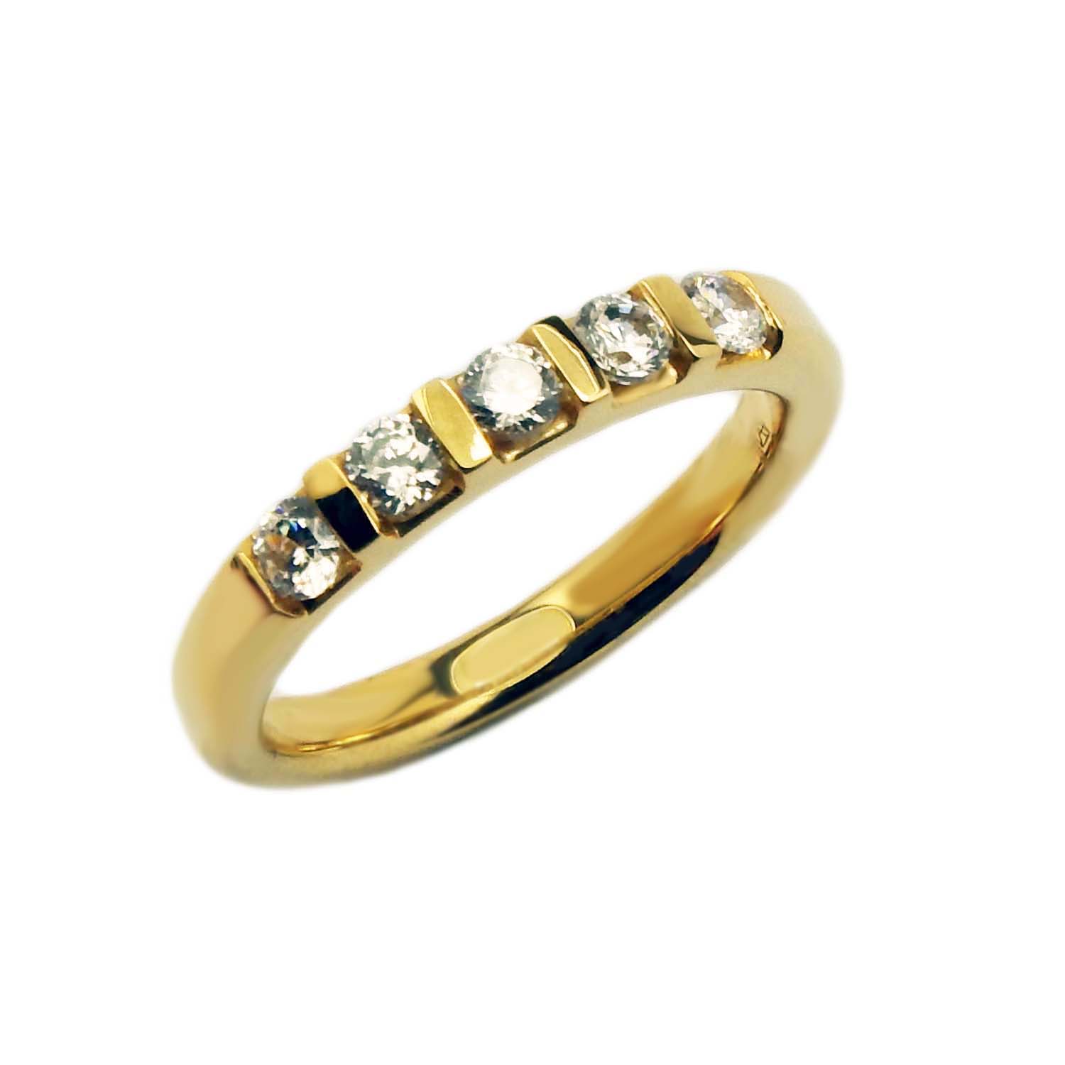 Damenring Gelbgold 333/000 mit Zirkonia