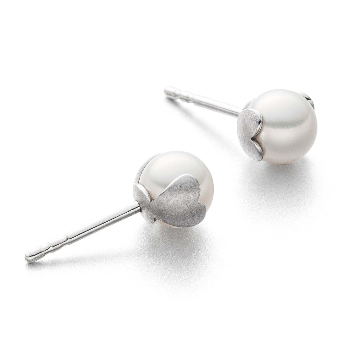 Eva Strepp Perlohrstecker Valentin Sterlingsilber val-ag-o