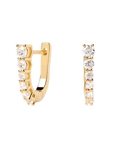 PDPAOLA Creolen Rise Sterlingsilber vergoldet