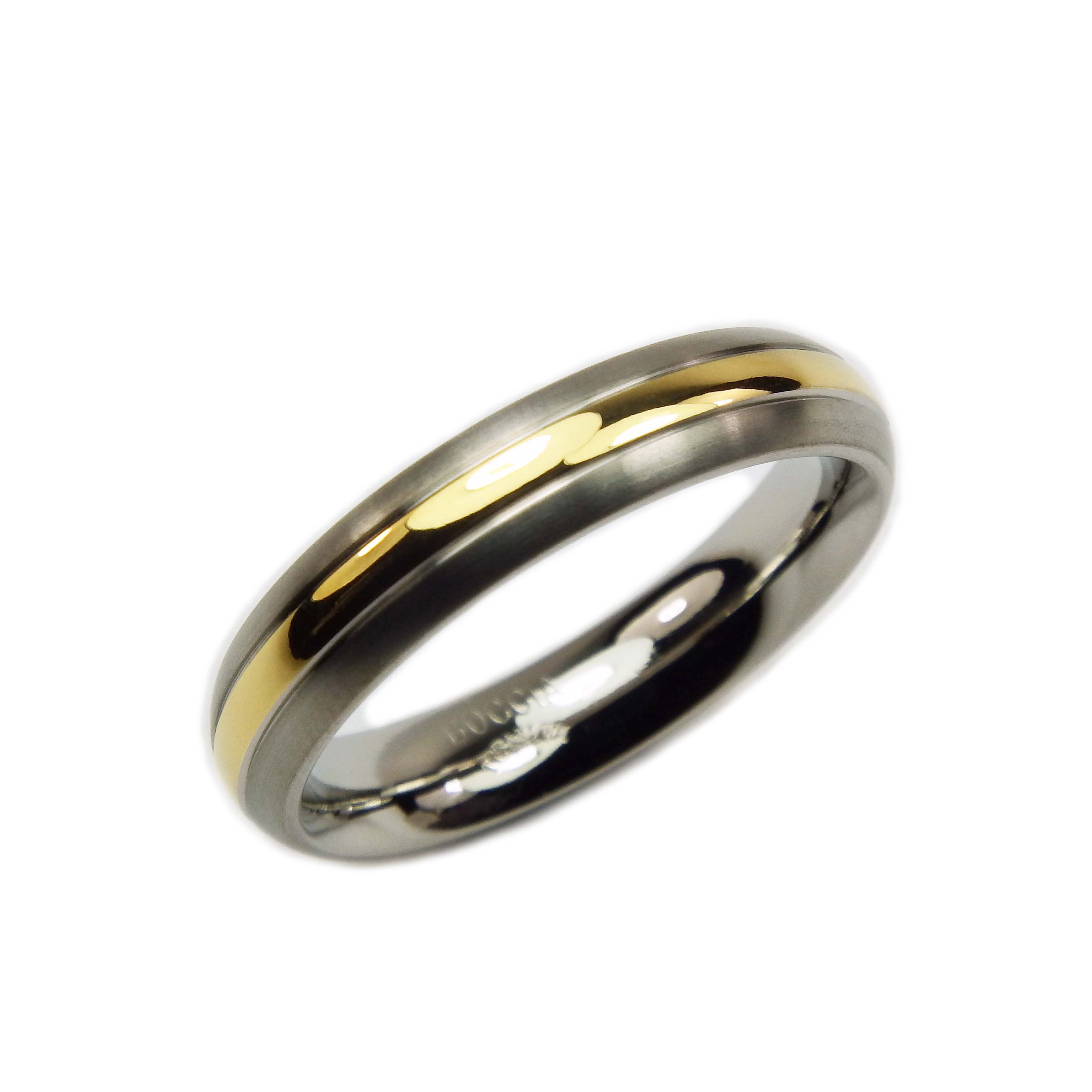 Nickelfreier Boccia Titanring Partnerring Trauring Titan