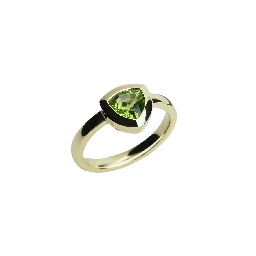Damenring Gelbgold 585/000 mit Peridot