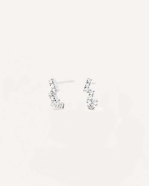 PDPAOLA Ohrstecker The Zipper Sterlingsilber