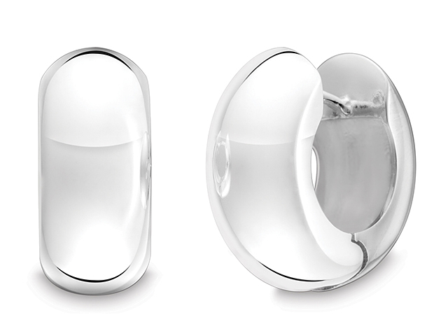 Quinn Creolen Silber poliert