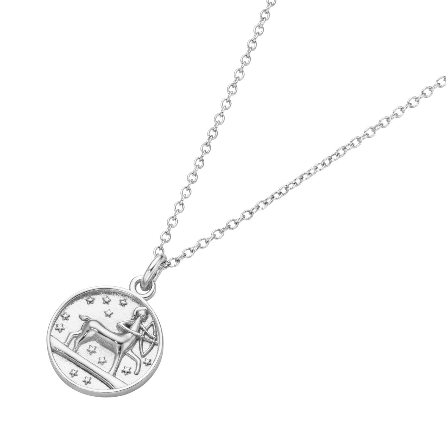 Silver D-Line Kette mit Sternzeichen Schütze Sterlingsilber