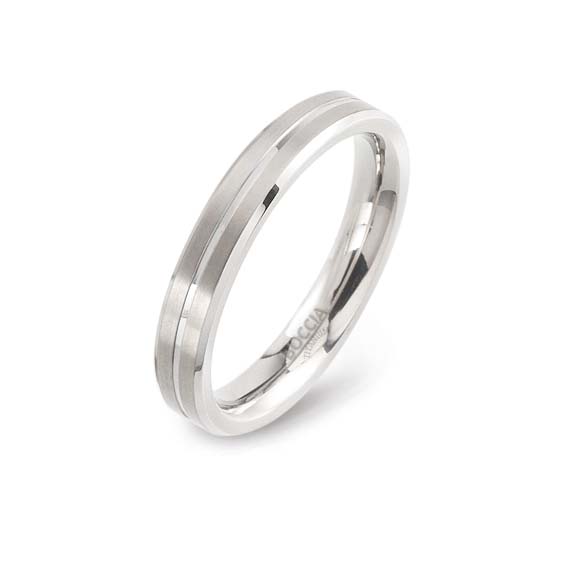 Nickelfreier Boccia Titanring Partnerring Trauring Titan