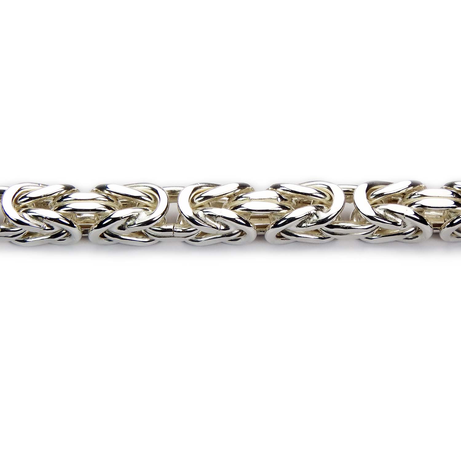 Breite, massive Königskette Sterlingsilber 7,2 mm