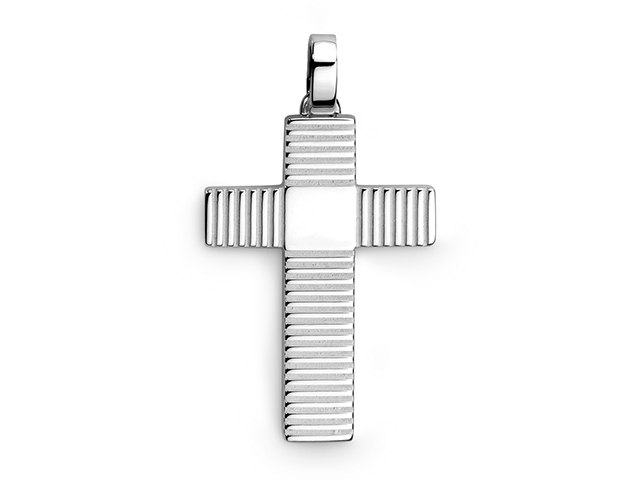 Quinn Kreuz Sterlingsilber poliert