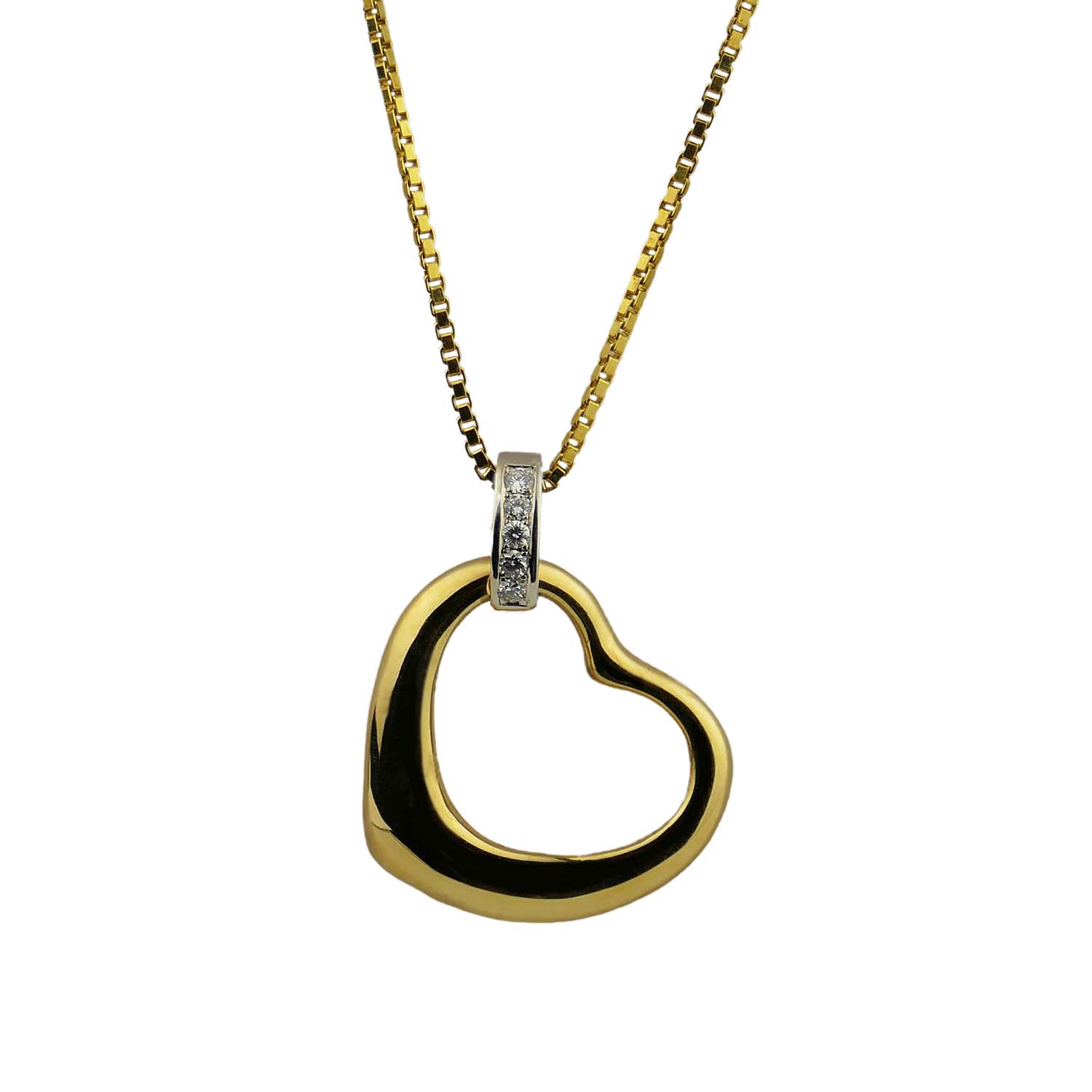 Brillantanhänger Herz Gold 585/000