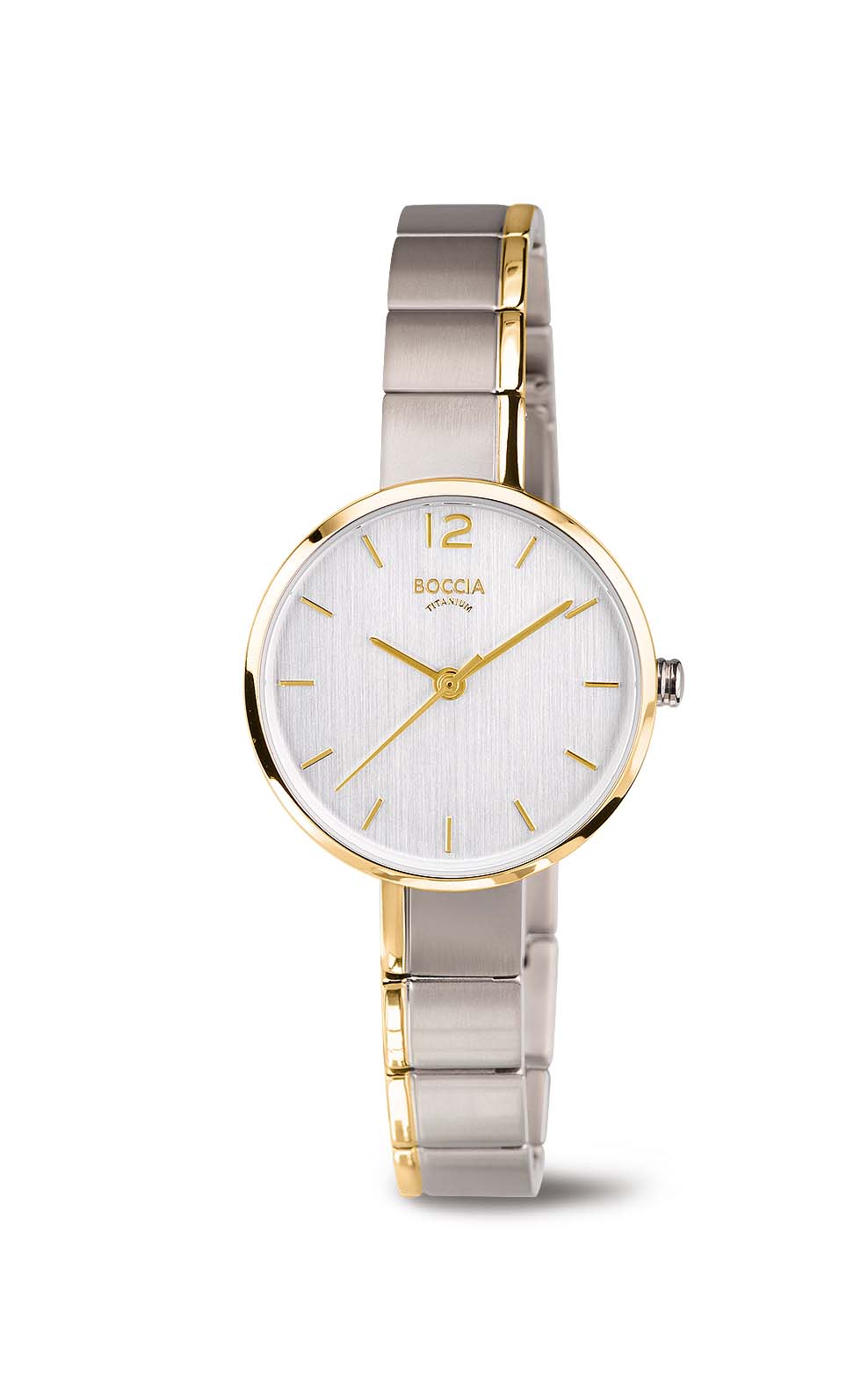 Boccia nickelfreie Damenuhr Quartz Titan bicolor