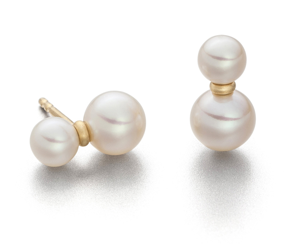 Eva Strepp Perlohrstecker pvos Sterlingsilber vergoldet