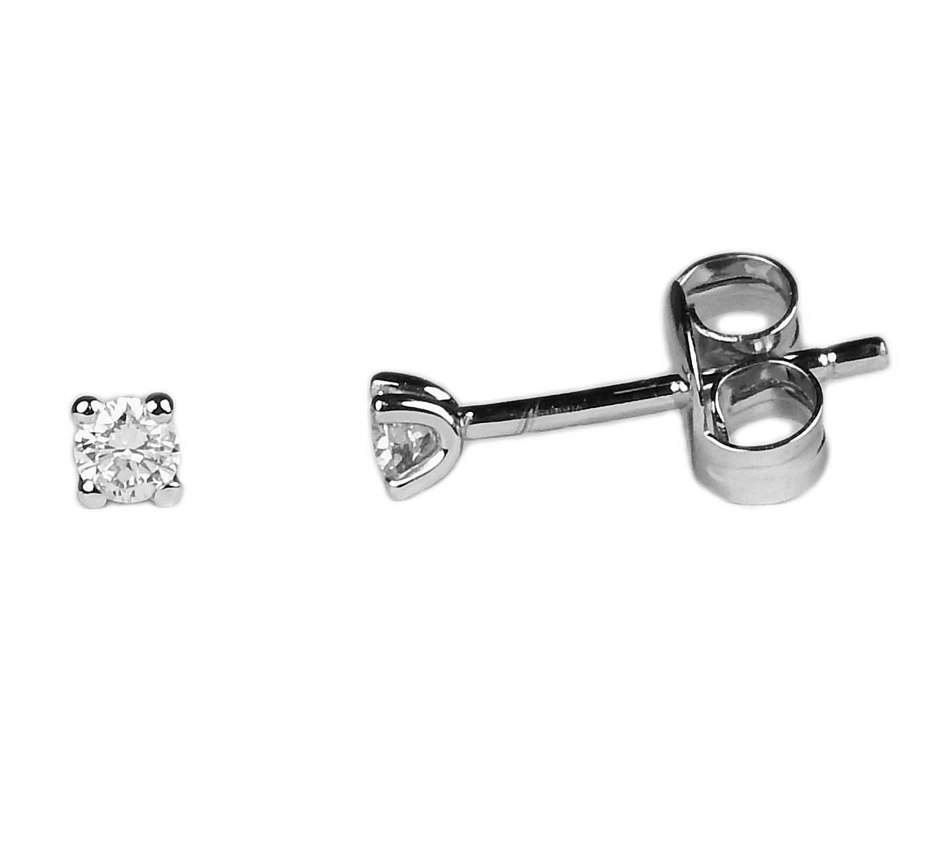 Brillantohrstecker Weißgold 585/000