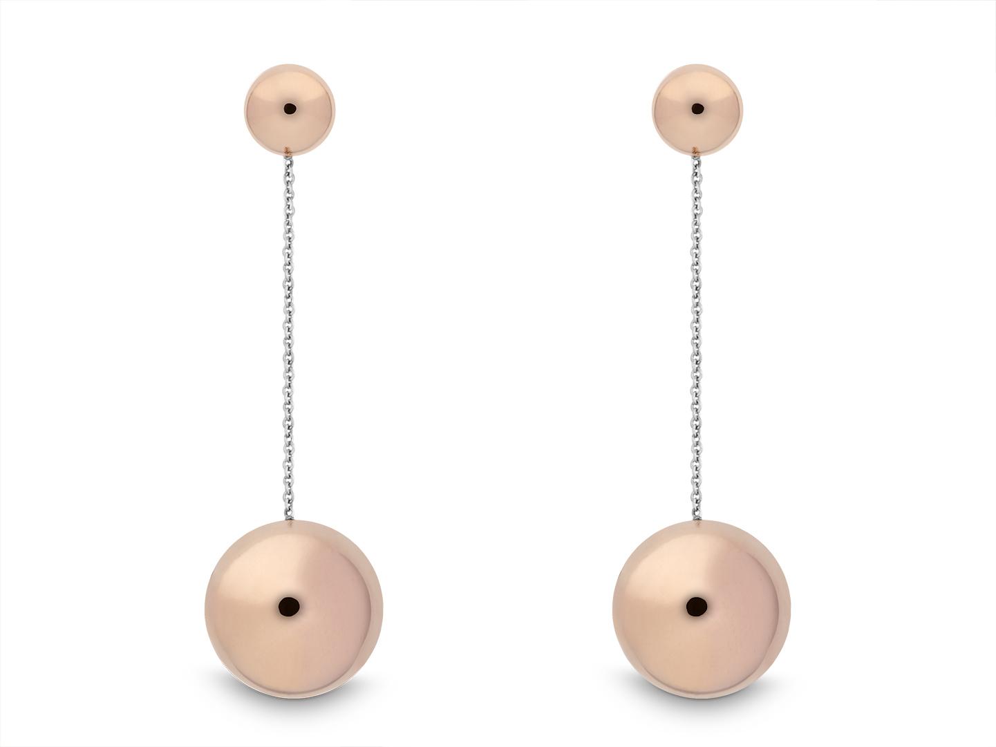 Quinn Ohrhänger Silber rosé goldplattiert
