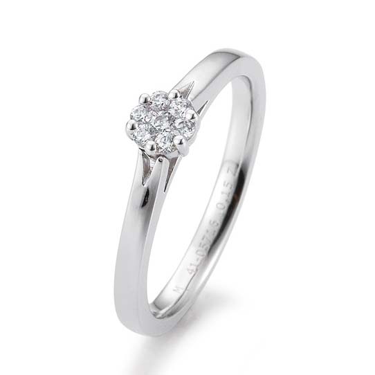 Saint Maurice Verlobungsring Weißgold 585/000 Brillant Antragsring