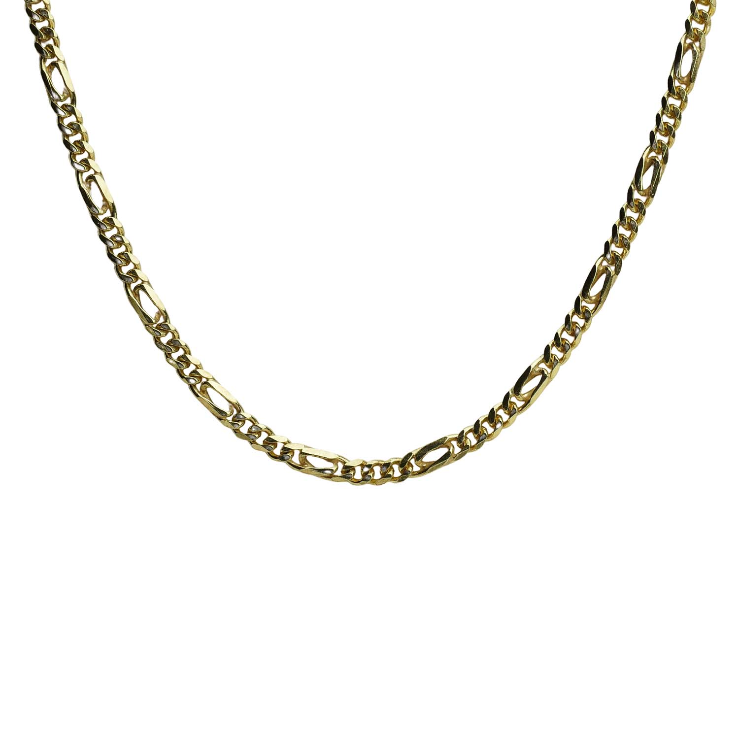 Halskette Gelbgold 333/000 Panzer-Figaromuster