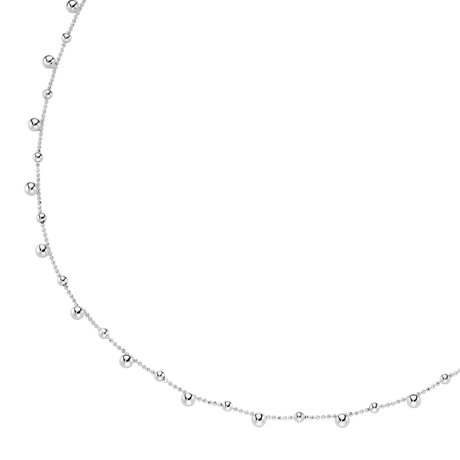 Silver D-Line Kette mit Kügelchen Sterlingsilber