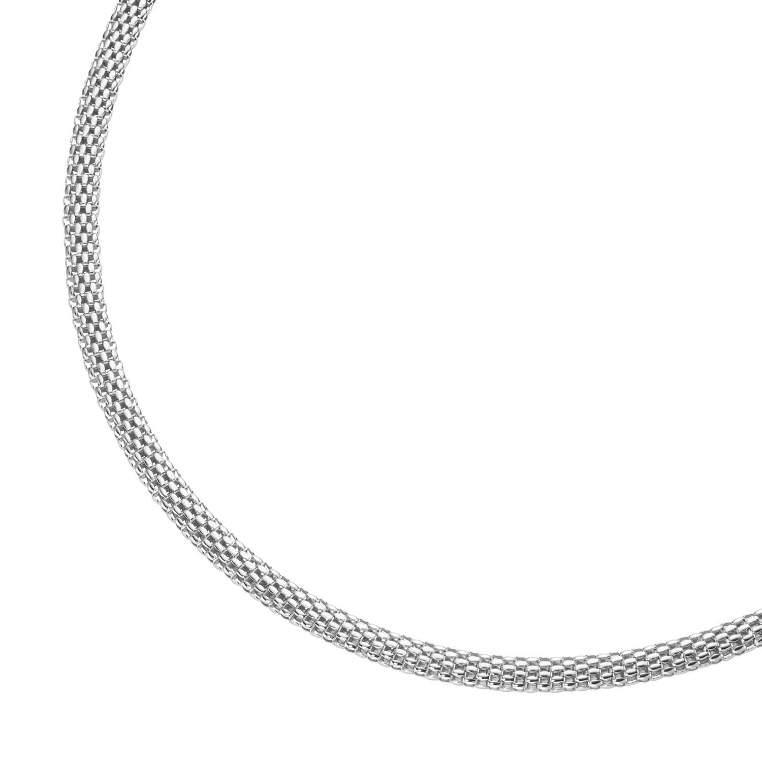 Silver D-Line Kette Silber Mesh-Optik