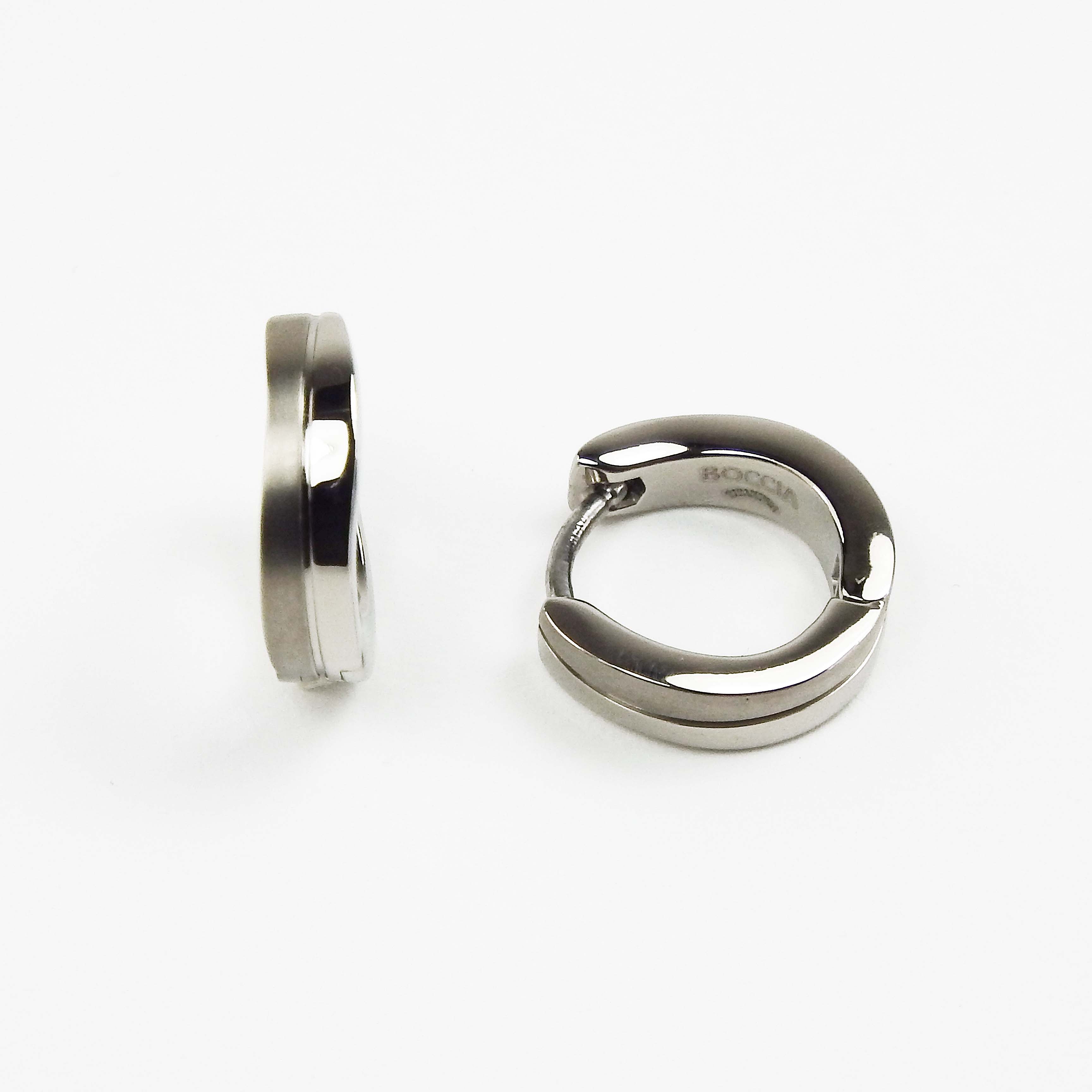 Boccia nickelfreie Creolen Titan