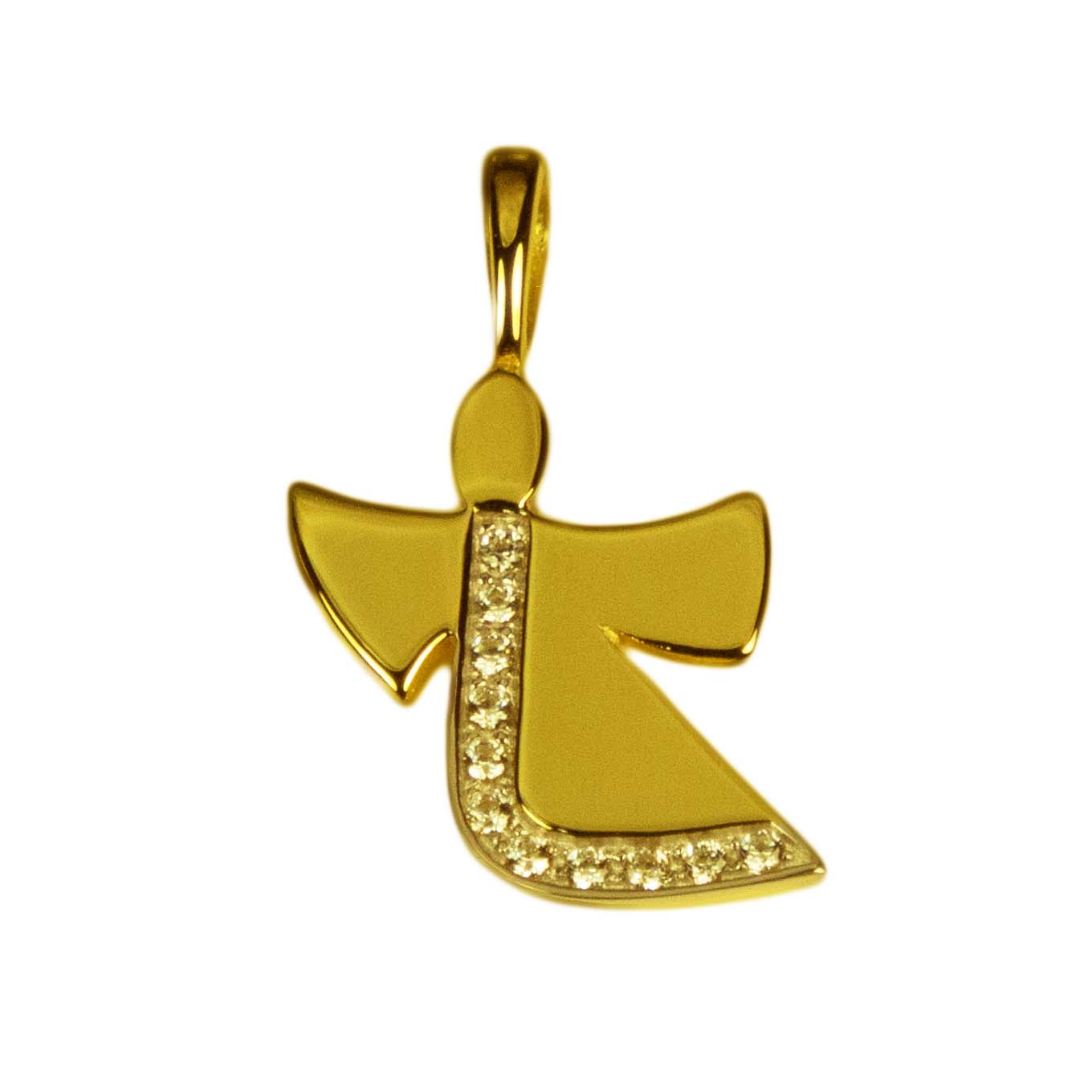 Engel-Anhänger Gold 333/000 mit Zirkonia