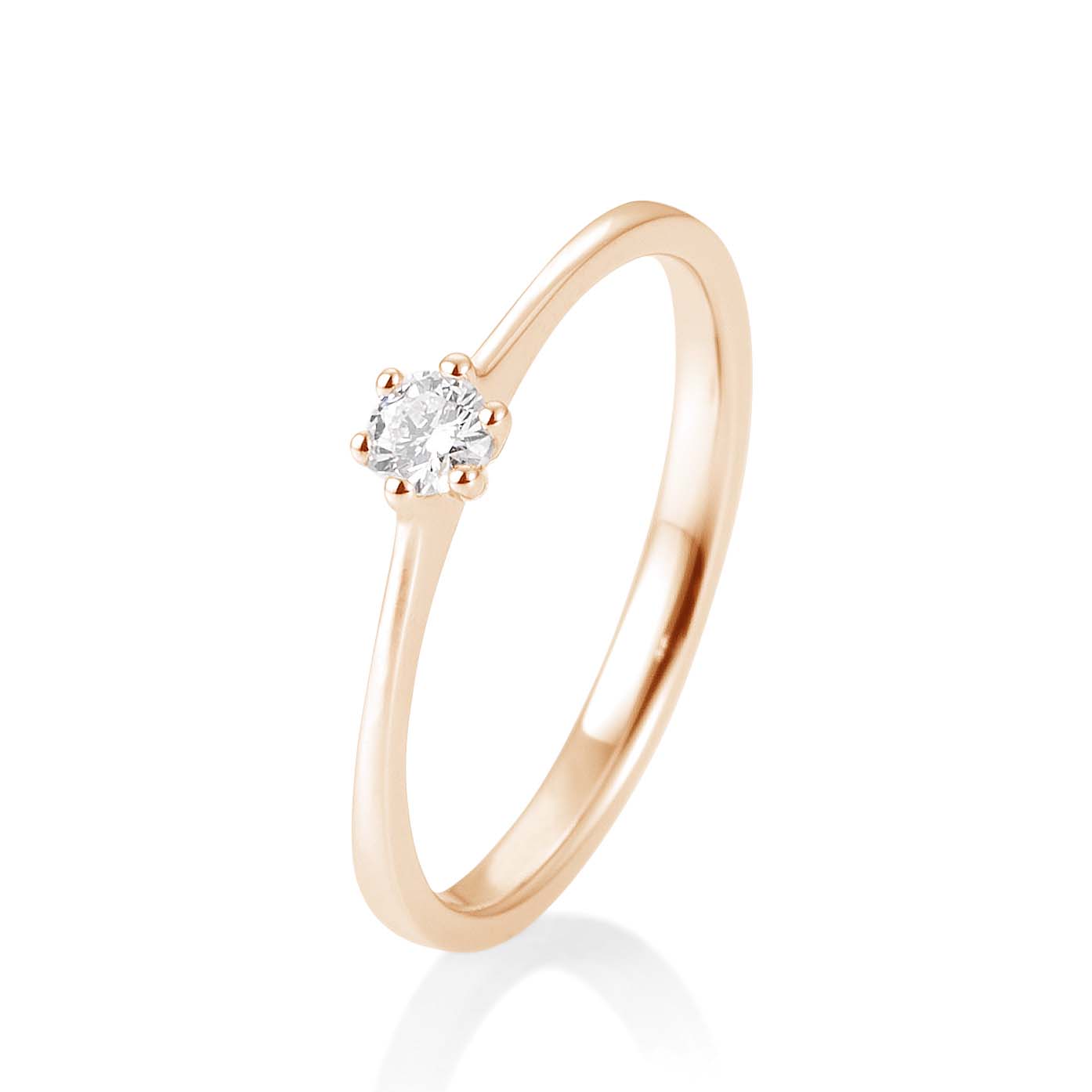 Saint Maurice Verlobungsring Roségold 585/000 mit Brillant Antragsring