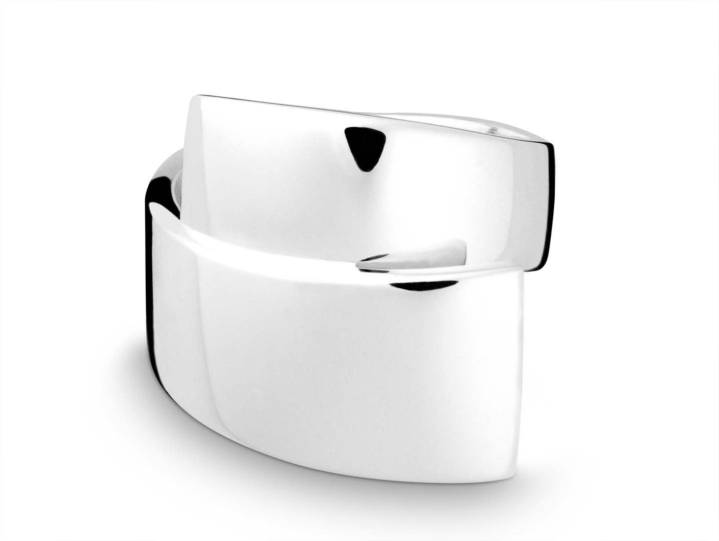 Quinn Damenring Sterlingsilber massiver Silberring poliert