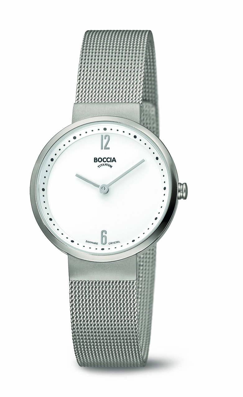 Boccia Damenuhr 3283-01 Quartz Titan und Edelstahl