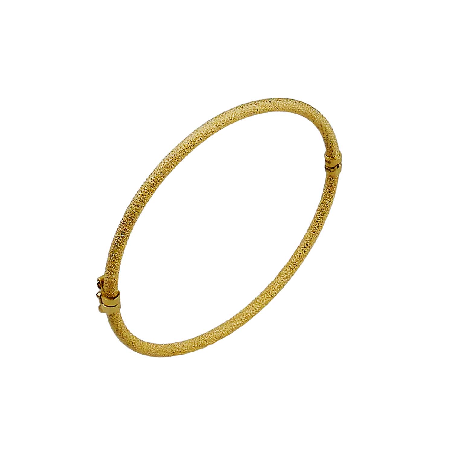 Armreif Gelbgold 585/000 mit Glitzeroptik