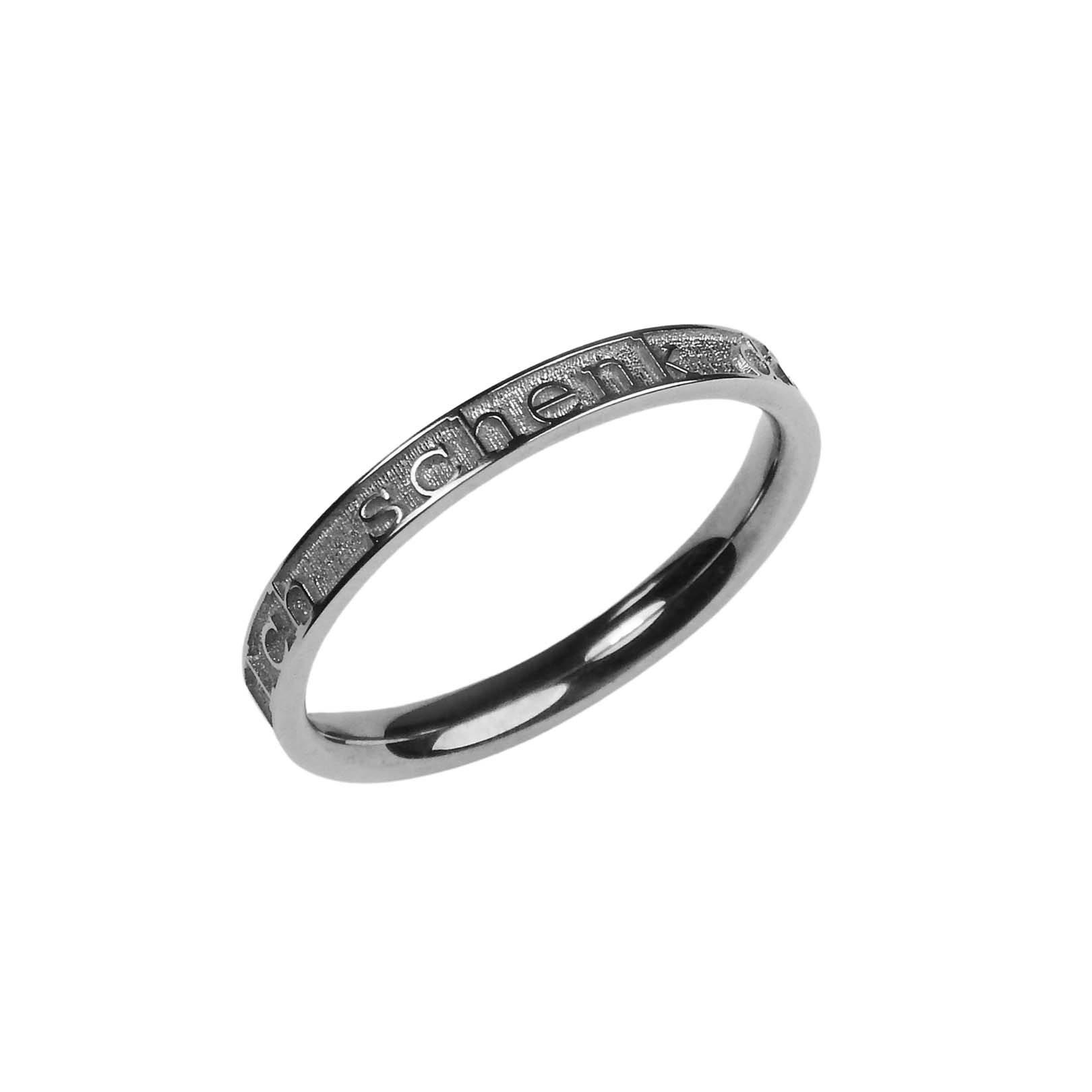 Liebelein-Ring rhodiniertes Sterlingsilber