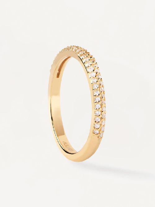 PDPAOLA Damenring Tiara Sterlingsilber vergoldet