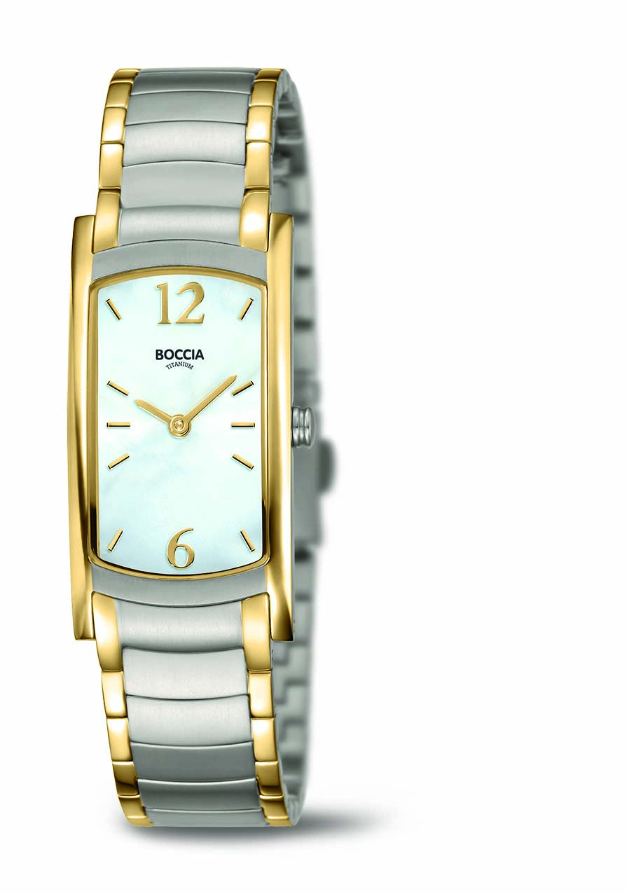 Boccia Damenuhr Quartz Titan bicolor