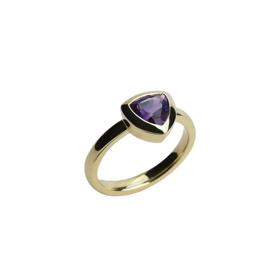 Damenring Gelbgold 585/000 mit Amethyst