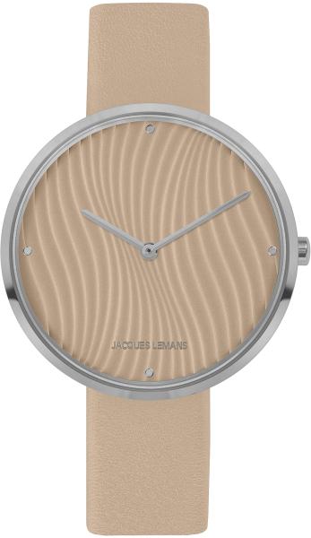 Jacques Lemans Damenuhr 1-2093C Design Collection Quartz Lederband