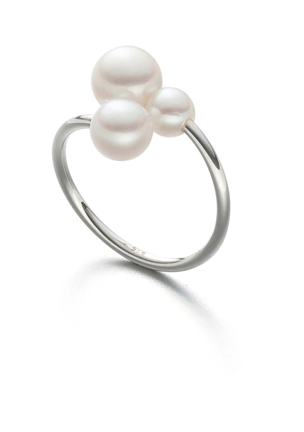 Eva Strepp Perlring Trio Sterlingsilber 3ag-r