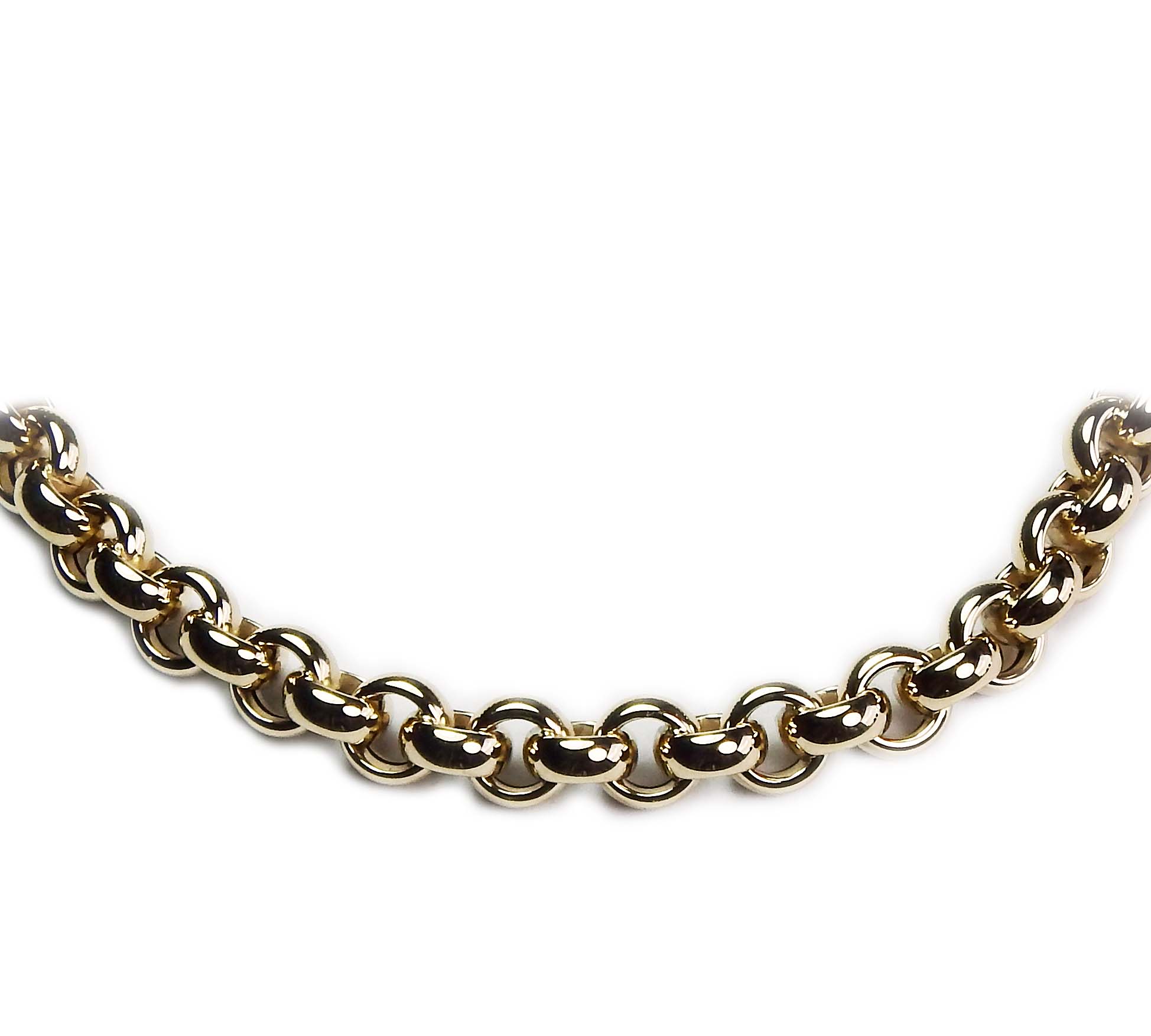 Kette Gelbgold 585/000 Erbsmuster Halskette für Damen