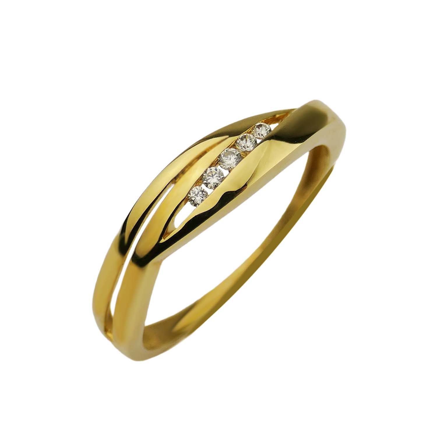 Zirkoniaring Gelbgold 333/000