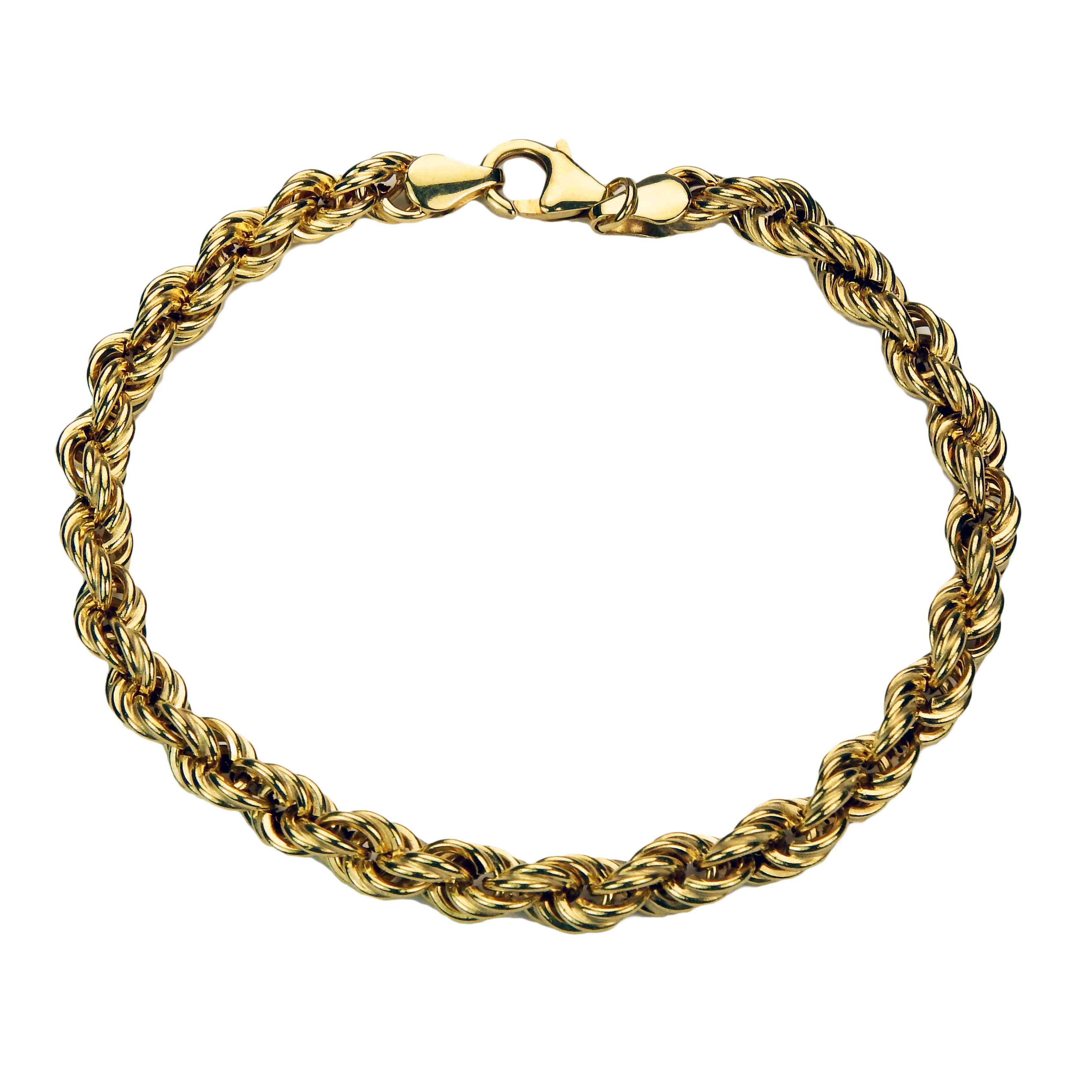 Kordelarmband aus Gelbgold 375/000