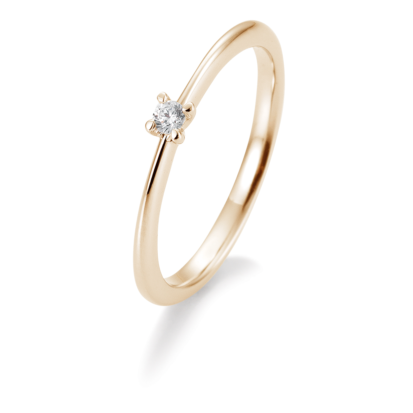 Saint Maurice Verlobungsring Roségold 585/000 mit Brillant