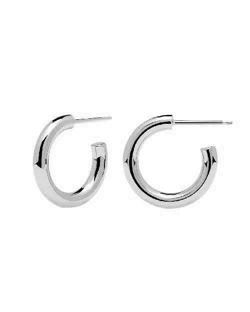 PDPAOLA Steckcreolen Medium Cloud Sterlingsilber