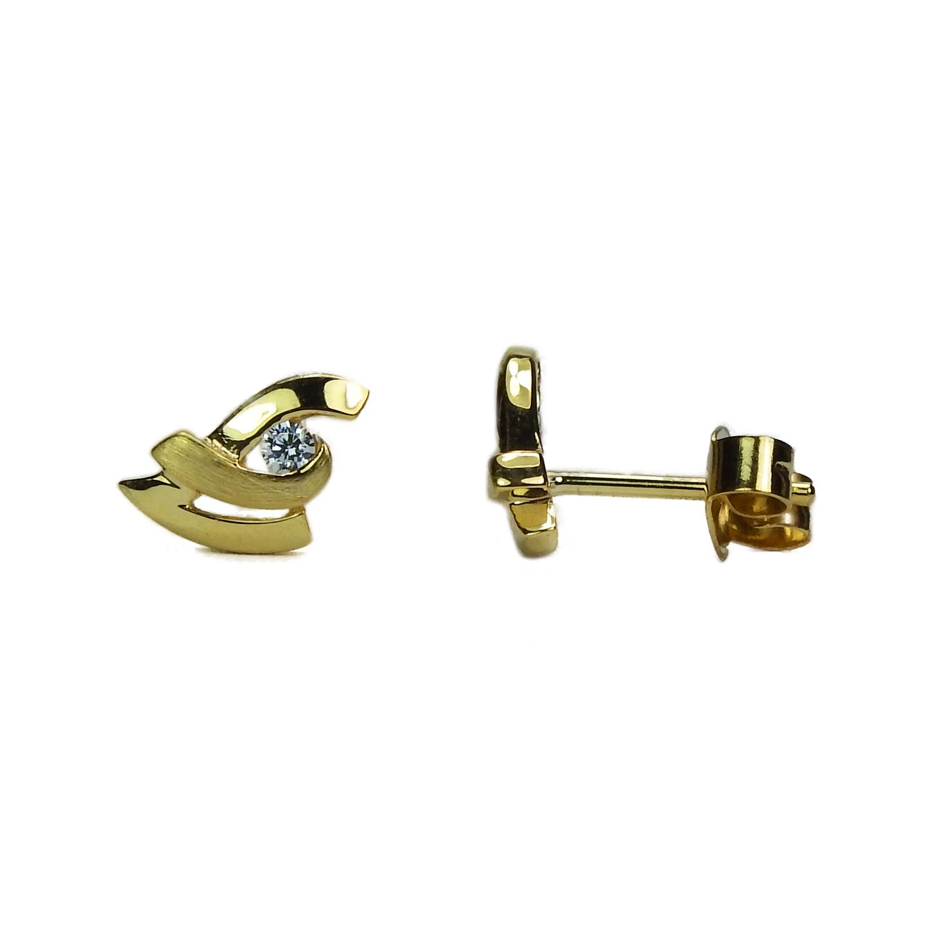 Ohrstecker Gold 333/000 mit Zirkonia Ohrringe Gold