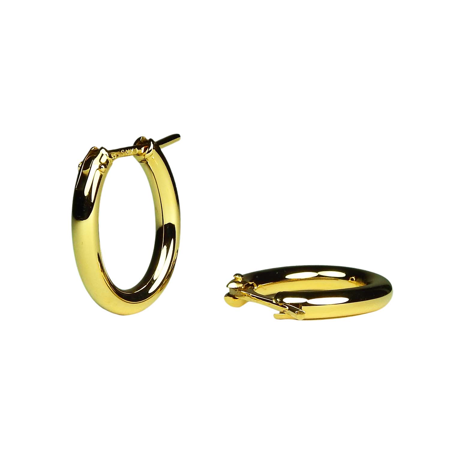 Creolen Gelbgold 585/000 Goldohrringe