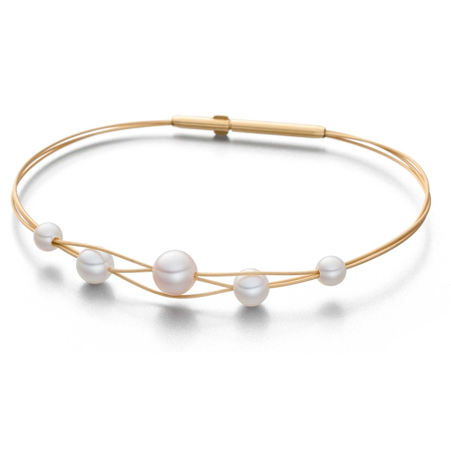 Eva Strepp Armreif Tau mit Süßwasserperlen tvax