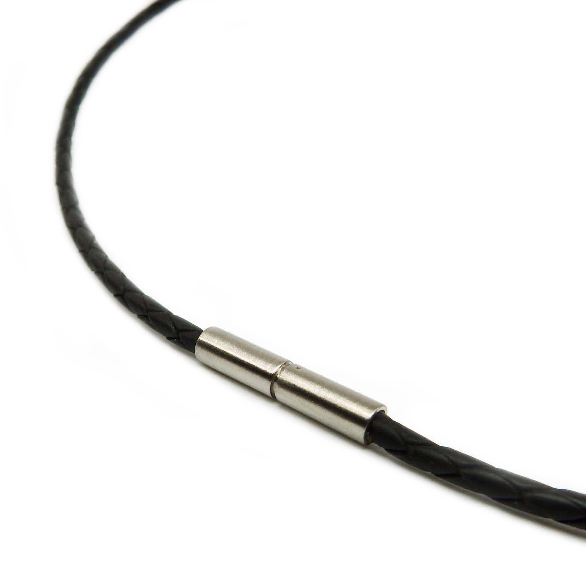 Boccia Schnur geflochtenes Leder mit Titanverschluss