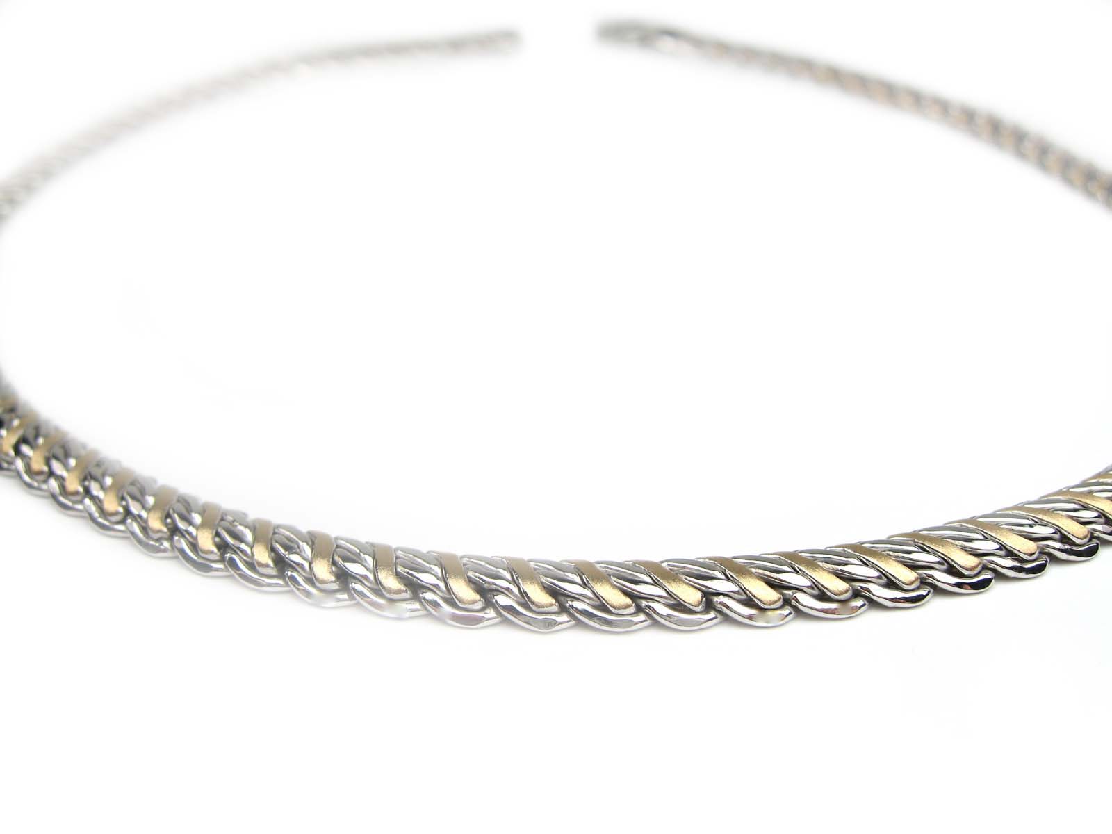 Kette bicolor 585/000 Gelbgold Weißgold